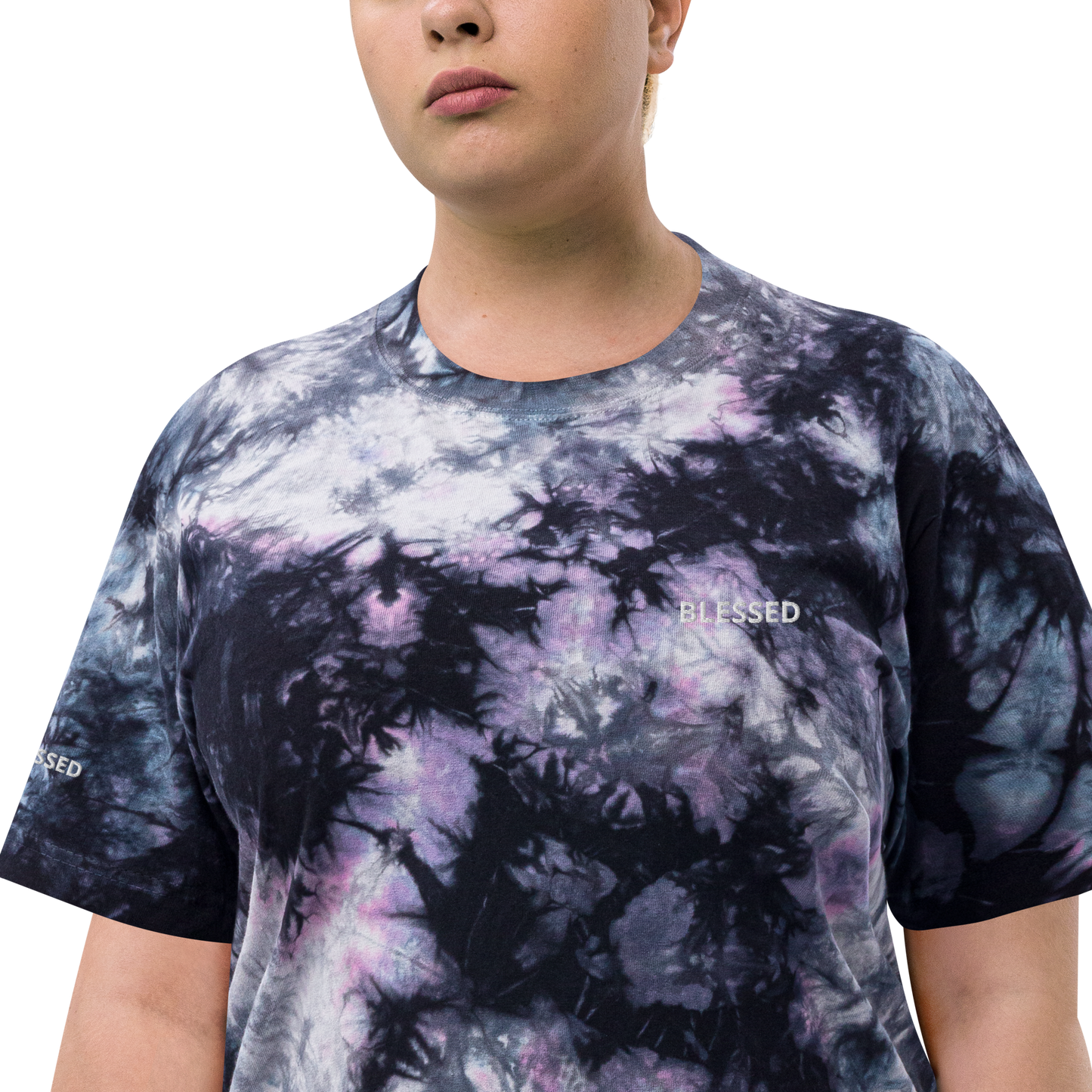 BLESSED Oversized tie-dye t-shirt