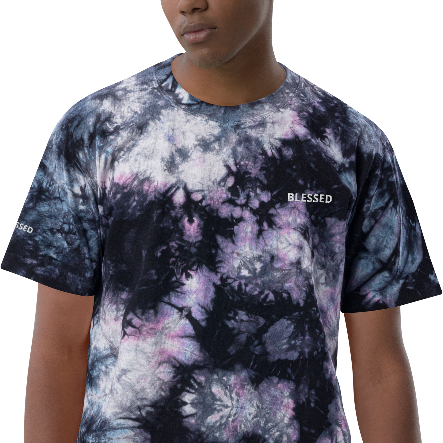 BLESSED Oversized tie-dye t-shirt