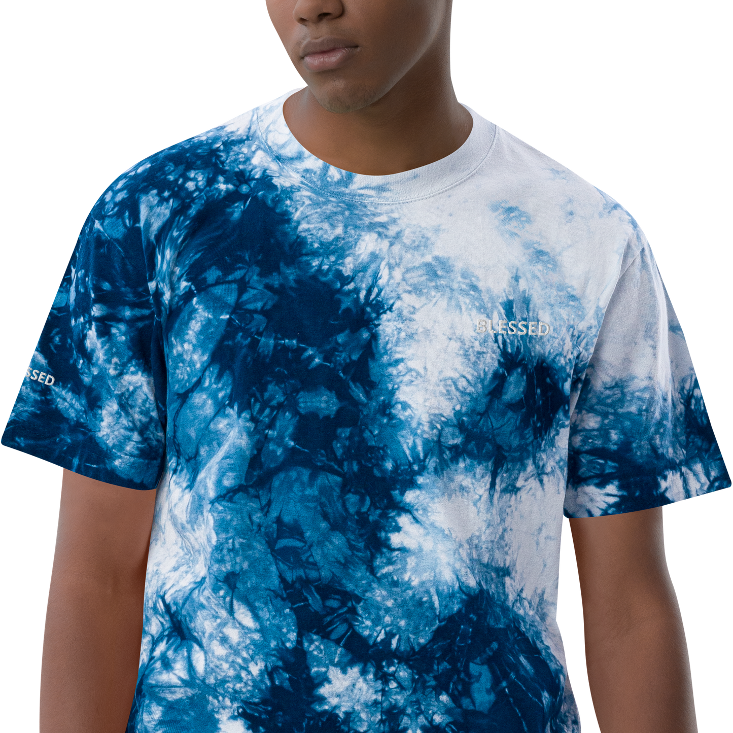 BLESSED Oversized tie-dye t-shirt